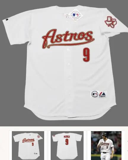 HUNTER PENCE Houston Astros 2008 Majestic Throwback Home Baseball Jersey