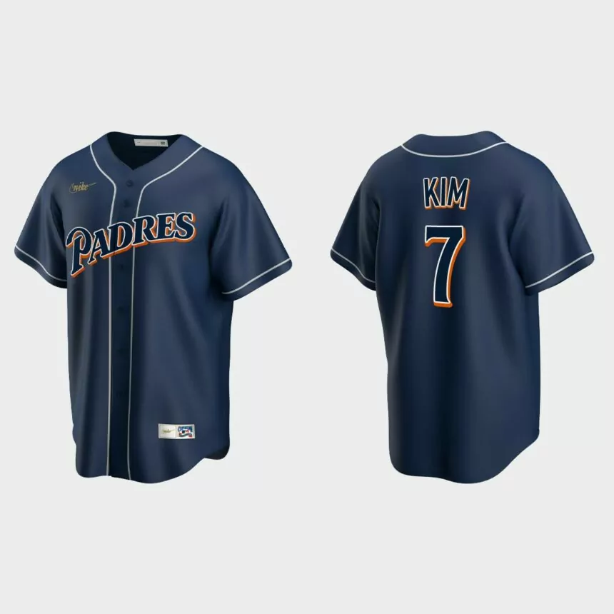 Ha-Seong Kim #7 San Diego Padres Cooperstown Collection Jersey – Navy