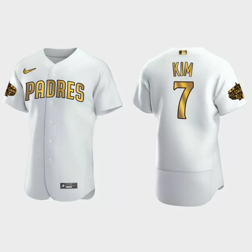 Ha-Seong Kim San Diego Padres 2022 MLB All-Star Game Jersey – White Gold