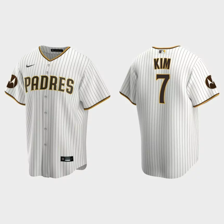 Ha-Seong Kim San Diego Padres 2023 Motorola Patch Replica Jersey – White