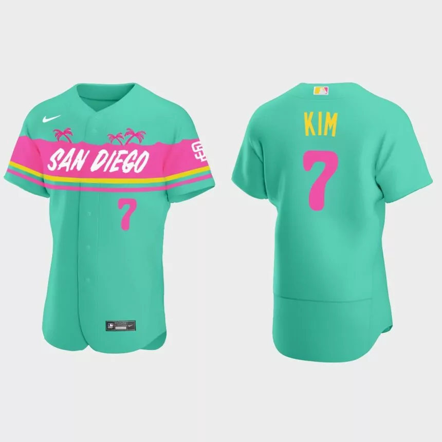 Ha-Seong Kim San Diego Padres City Connect Authentic Jersey – Teal