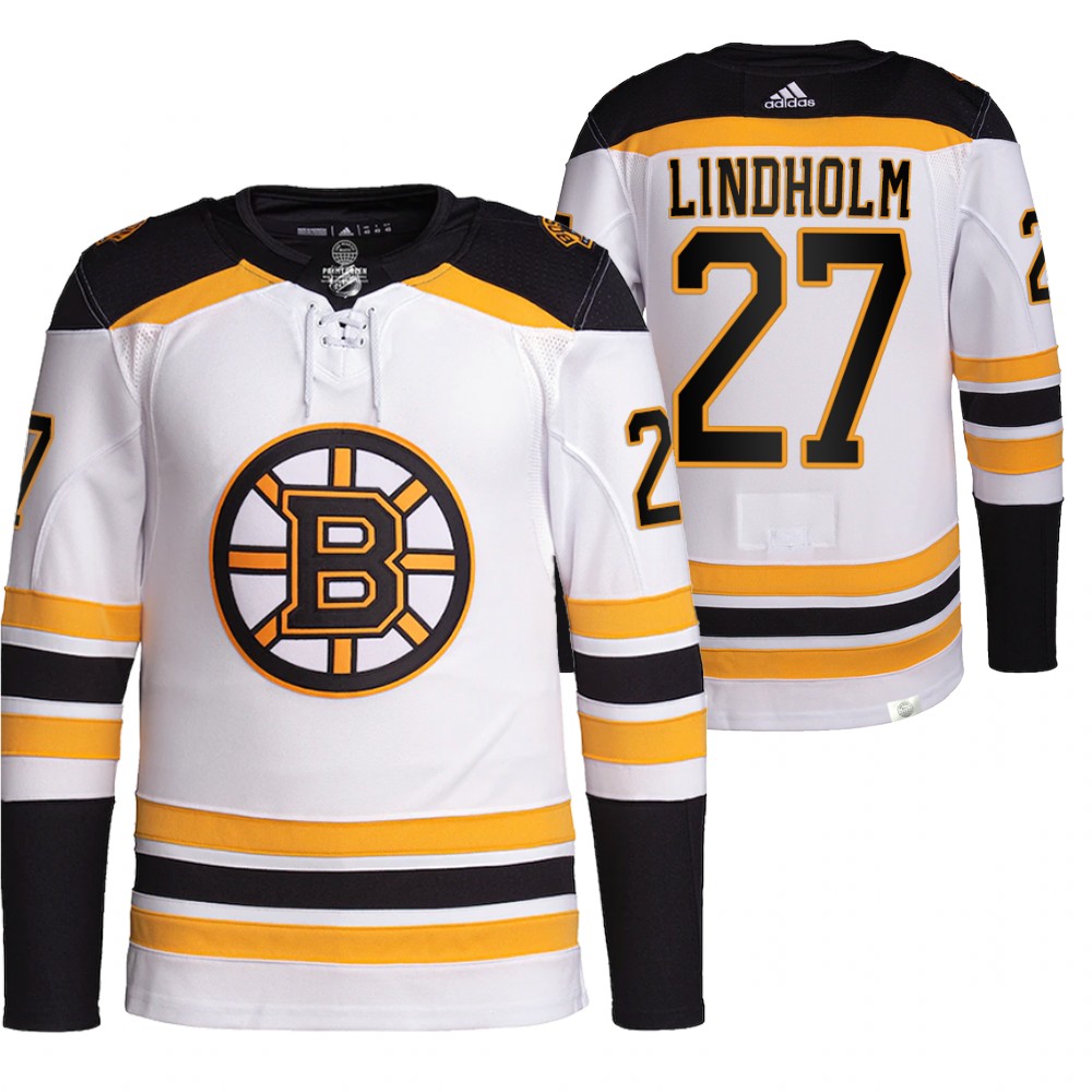 Hampus Lindholm Boston Bruins White Away Primegreen Authentic Pro Jersey Stitched