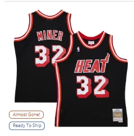Harold Miner Miami Heat Mitchell & Ness 1992-93 Hardwood Classics Swingman Throwback Jersey - Black