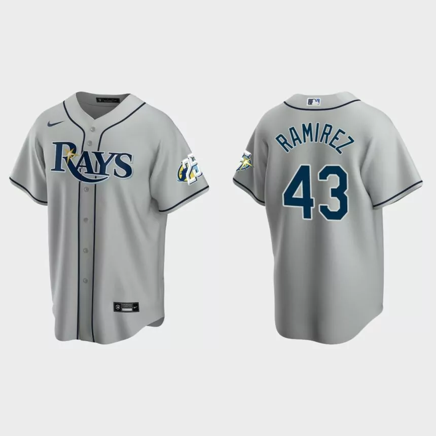 Harold Ramirez Tampa Bay Rays 25th Anniversary Replica Jersey – Gray