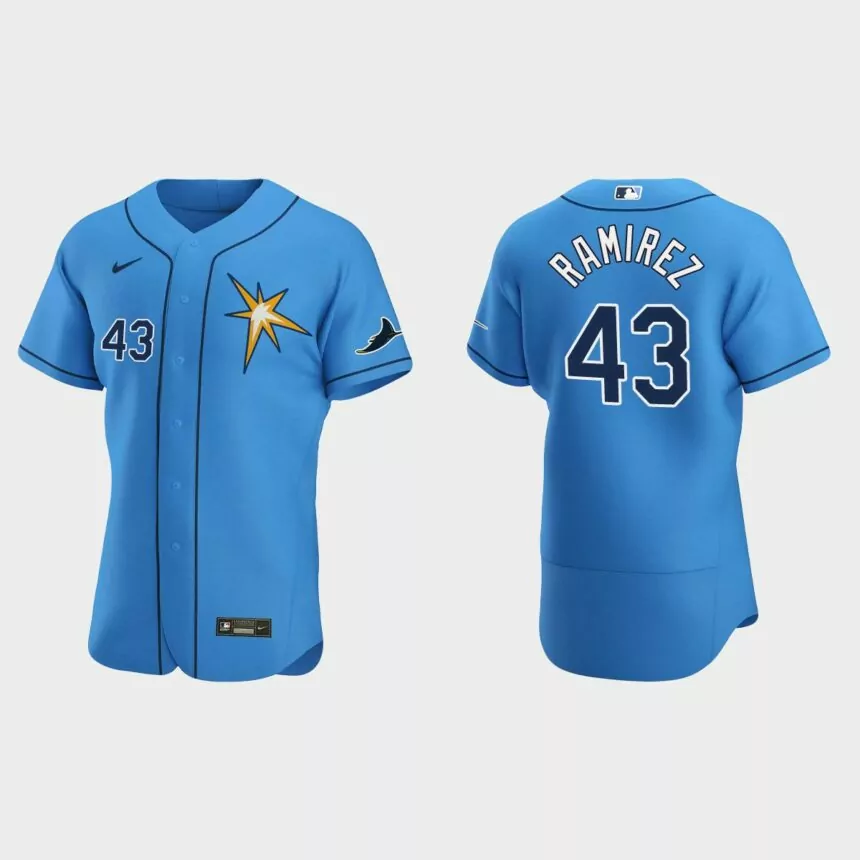 Harold Ramirez Tampa Bay Rays Authentic Alternate Jersey – Light Blue