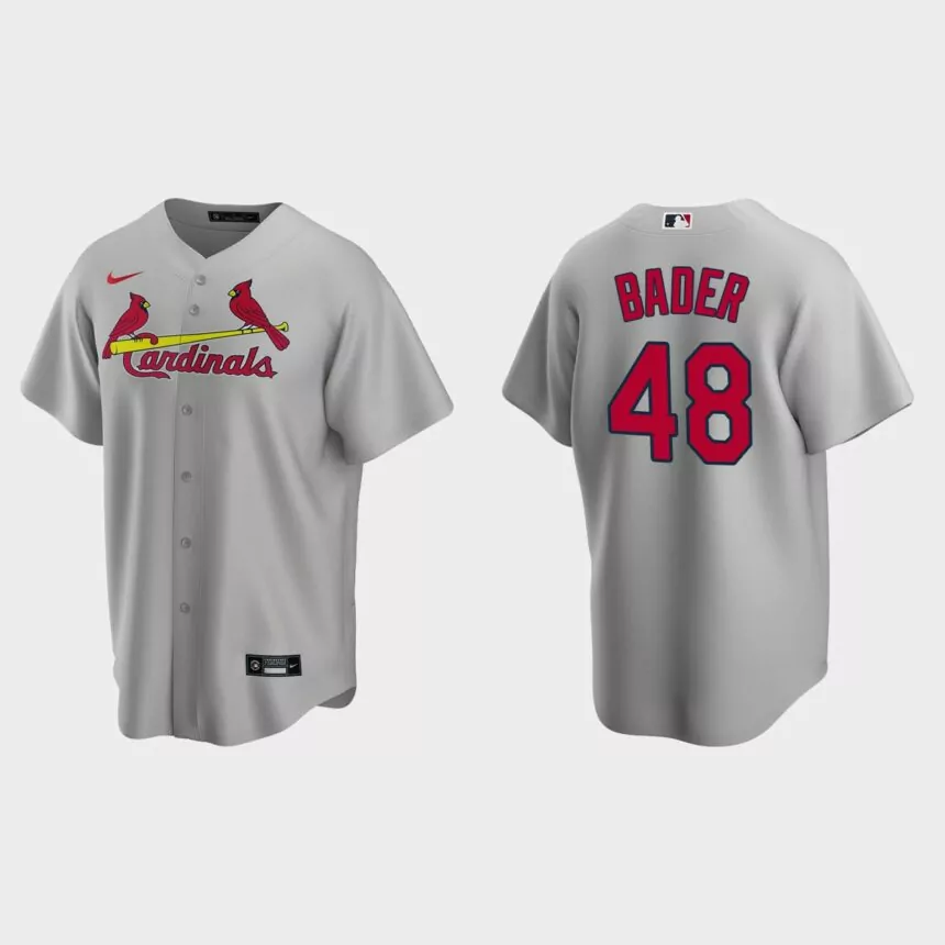 Harrison Bader St. Louis Cardinals Road Replica Jersey – Gray