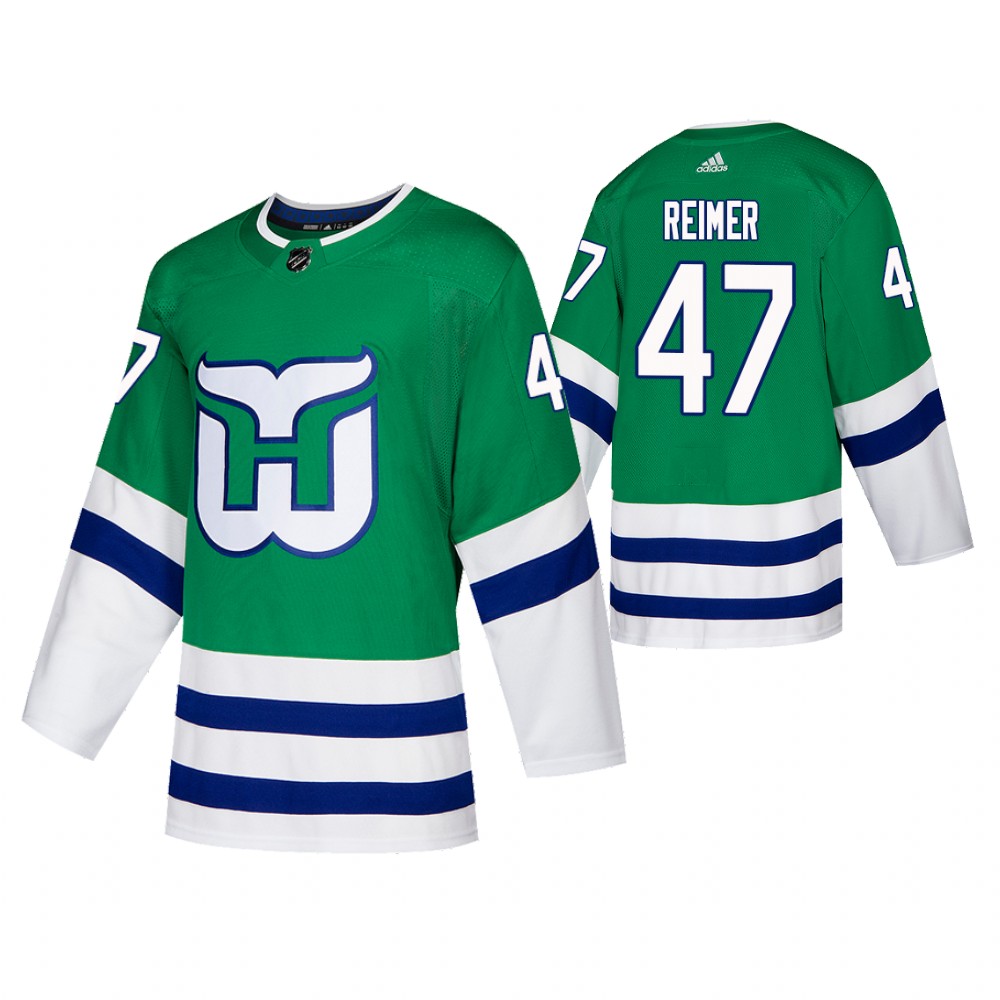 Hartford Whalers James Reimer Green Authentic Heritage Jersey