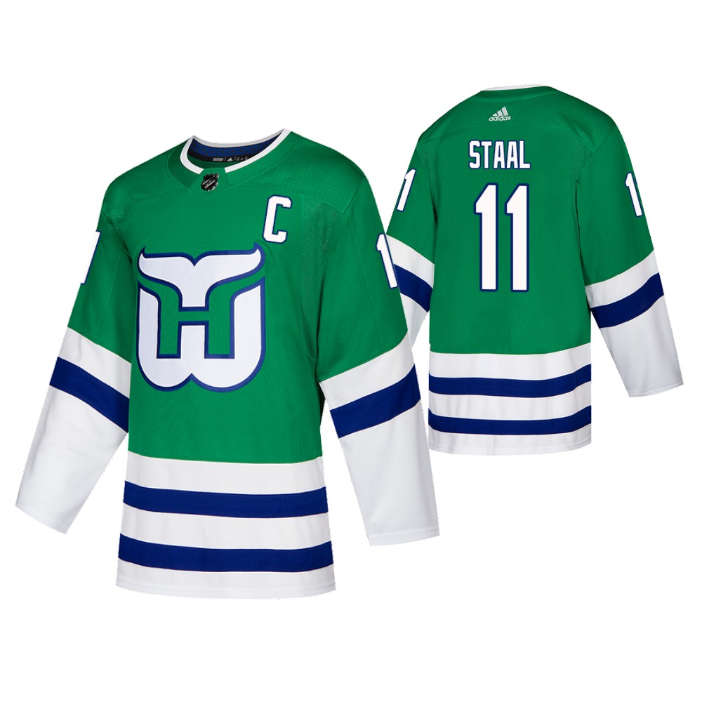 Hartford Whalers Jordan Staal Green Authentic Heritage Jersey