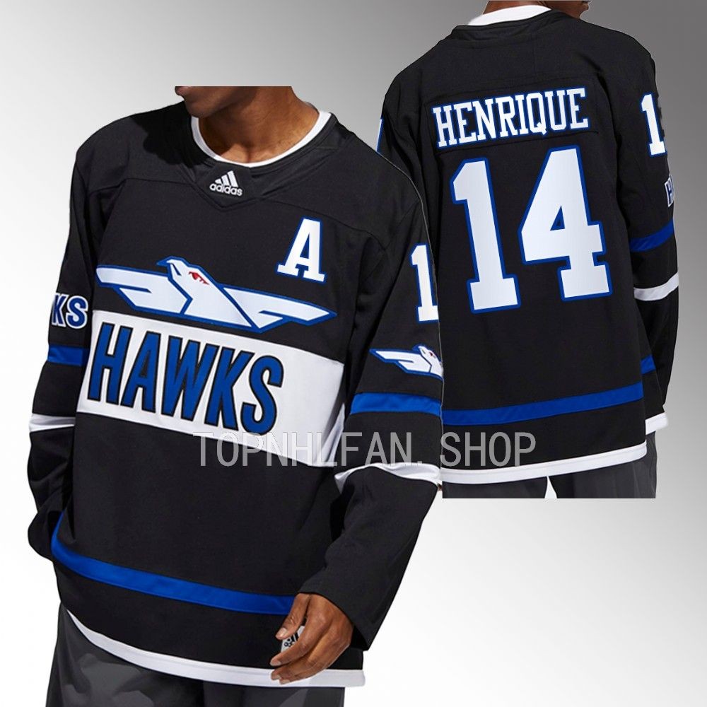 Hawks Anaheim Ducks Adam Henrique Black Authentic Jersey men's