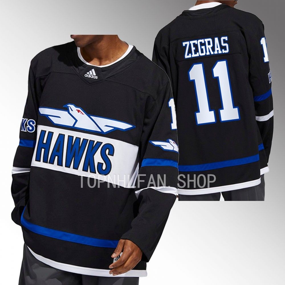 Hawks Anaheim Ducks Trevor Zegras Black Authentic Jersey men's