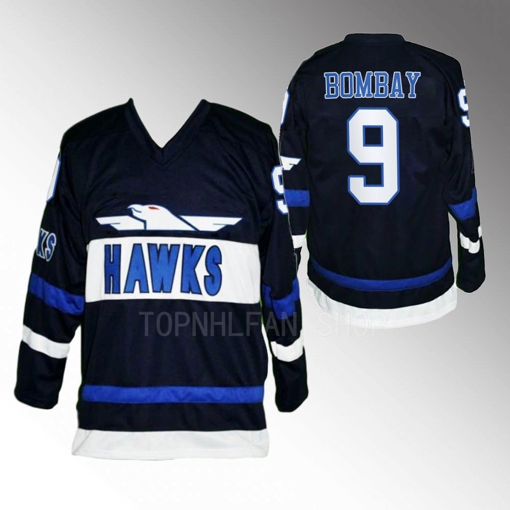 Hawks Gordon Bombay Black The Mighty Ducks 30th anniversary Jersey