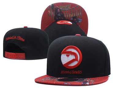 Hawks Team Logo Black Adjustable Hat LH