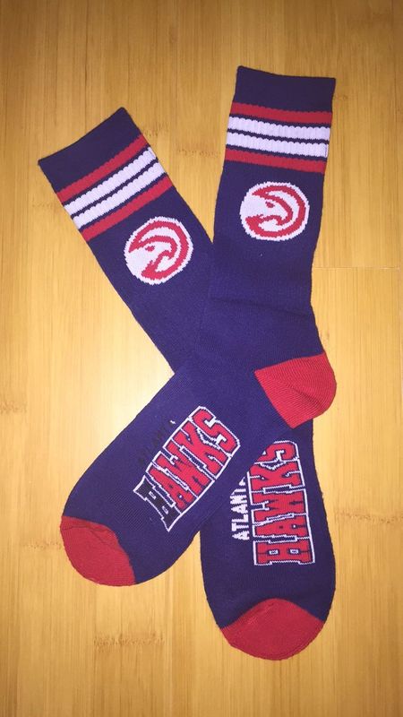 Hawks Team Logo Navy NBA Socks