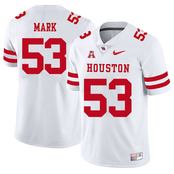 Hayden Mark Houston Cougars Men's Jersey - #53 NCAA White Stitched Authentic