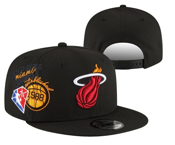 Heat Black Snapback Hat --YD