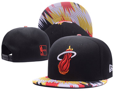 Heat Team Logo Black HWC Snapback Adjustable Hat GS