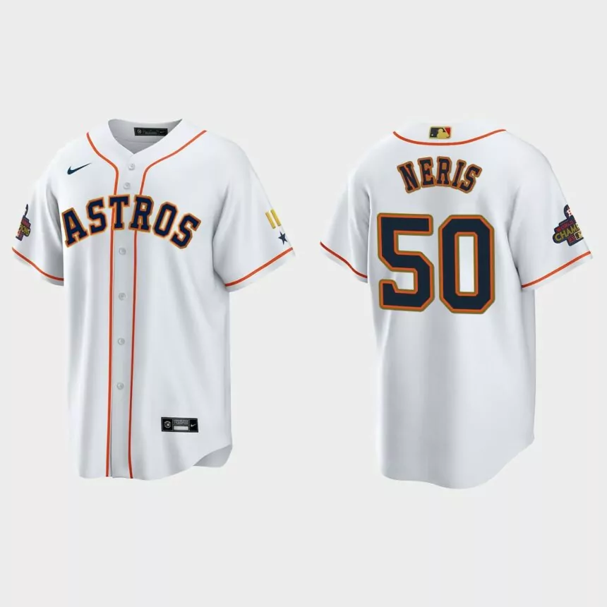 Hector Neris Houston Astros 2023 Gold Program Jersey – White