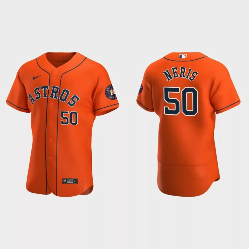 Hector Neris Houston Astros Authentic Alternate Jersey – Orange