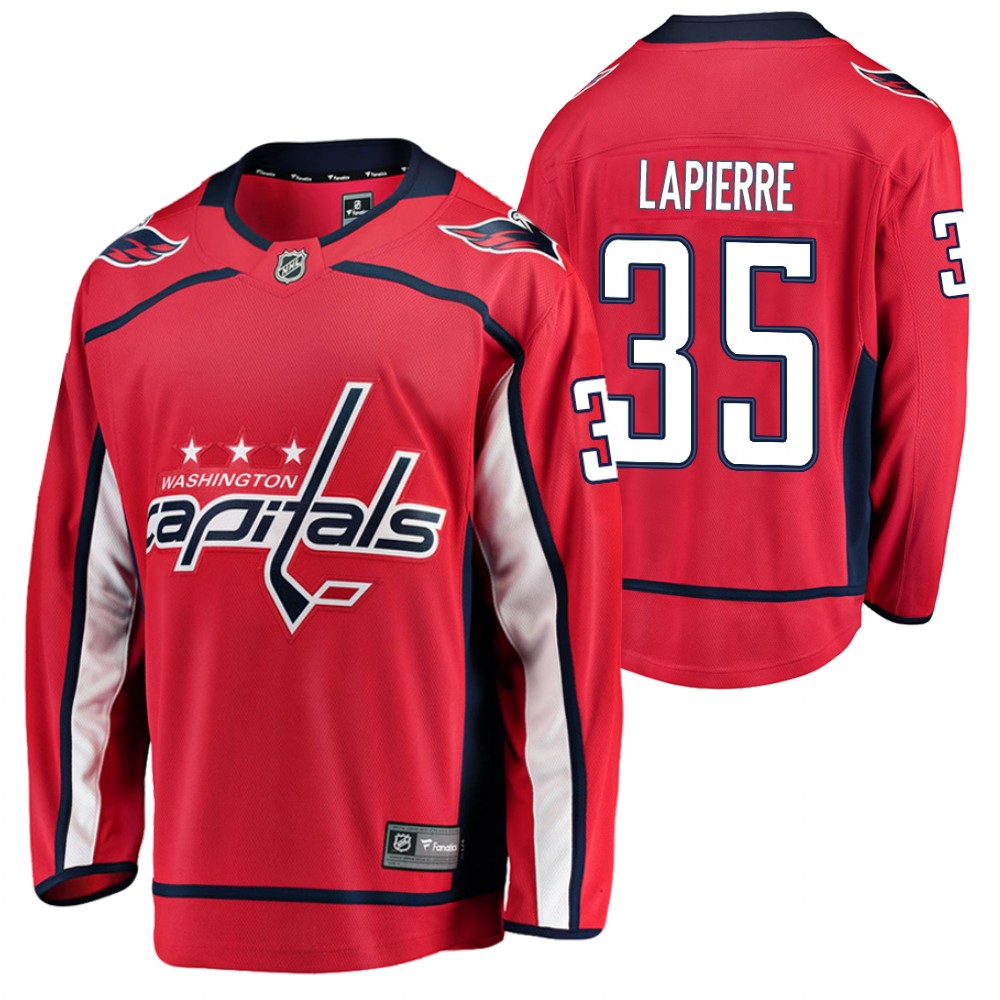 Hendrix Lapierre Washington Capitals 2020 NHL Draft Red Home Jersey