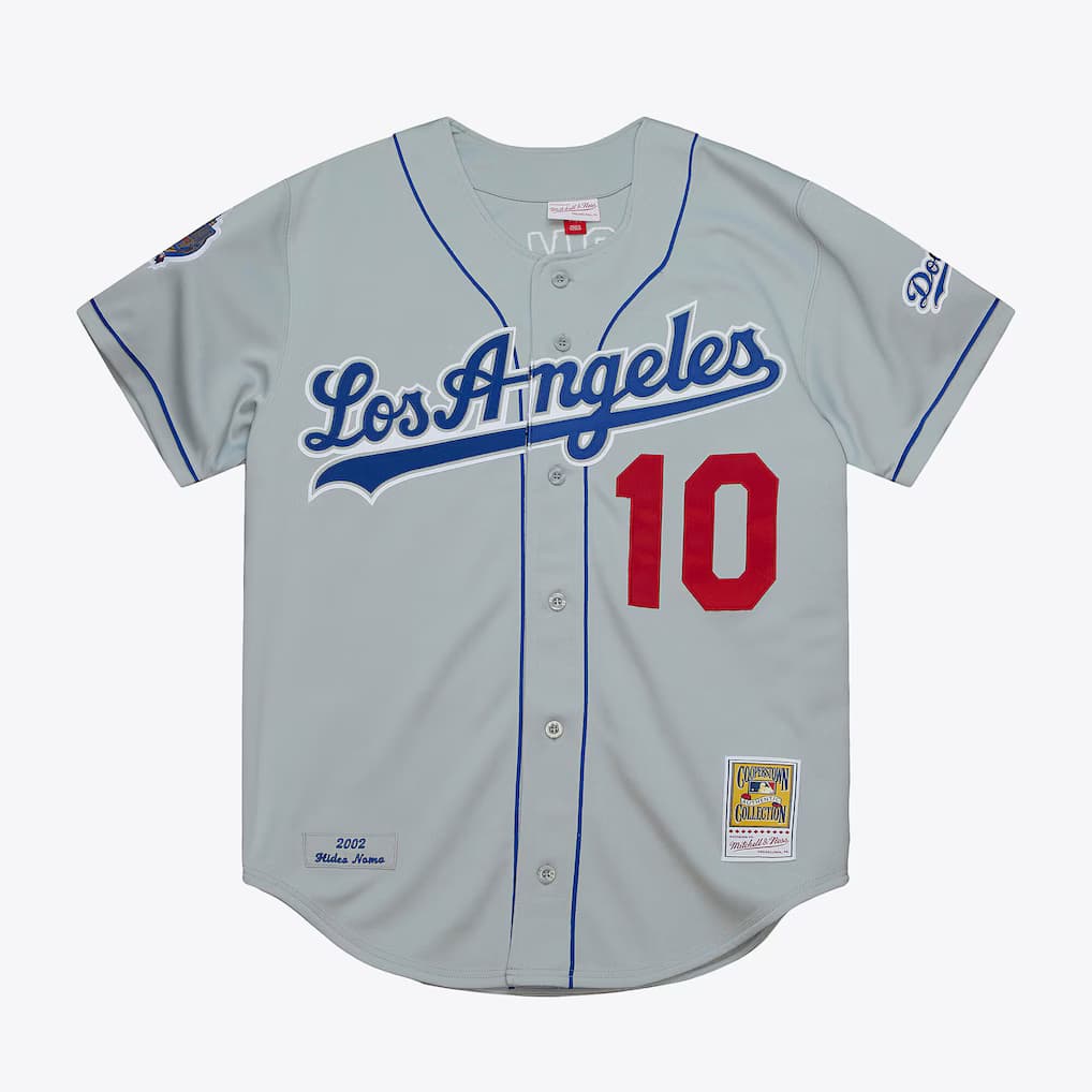 Hideo Nomo Los Angeles Dodgers Gray 2002 Authentic Jersey