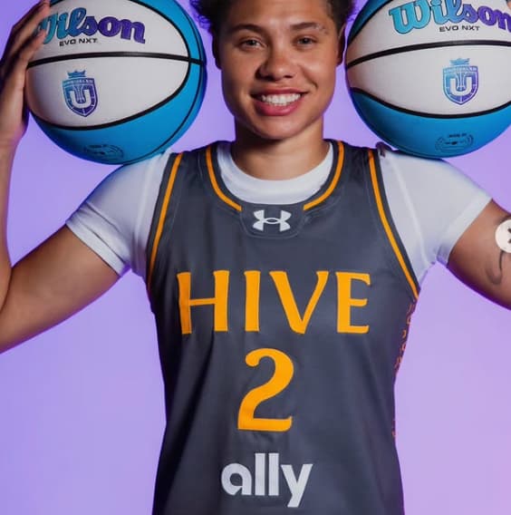 Hive Basketball Club Under Armour Jersey Natisha Hiedeman  #2