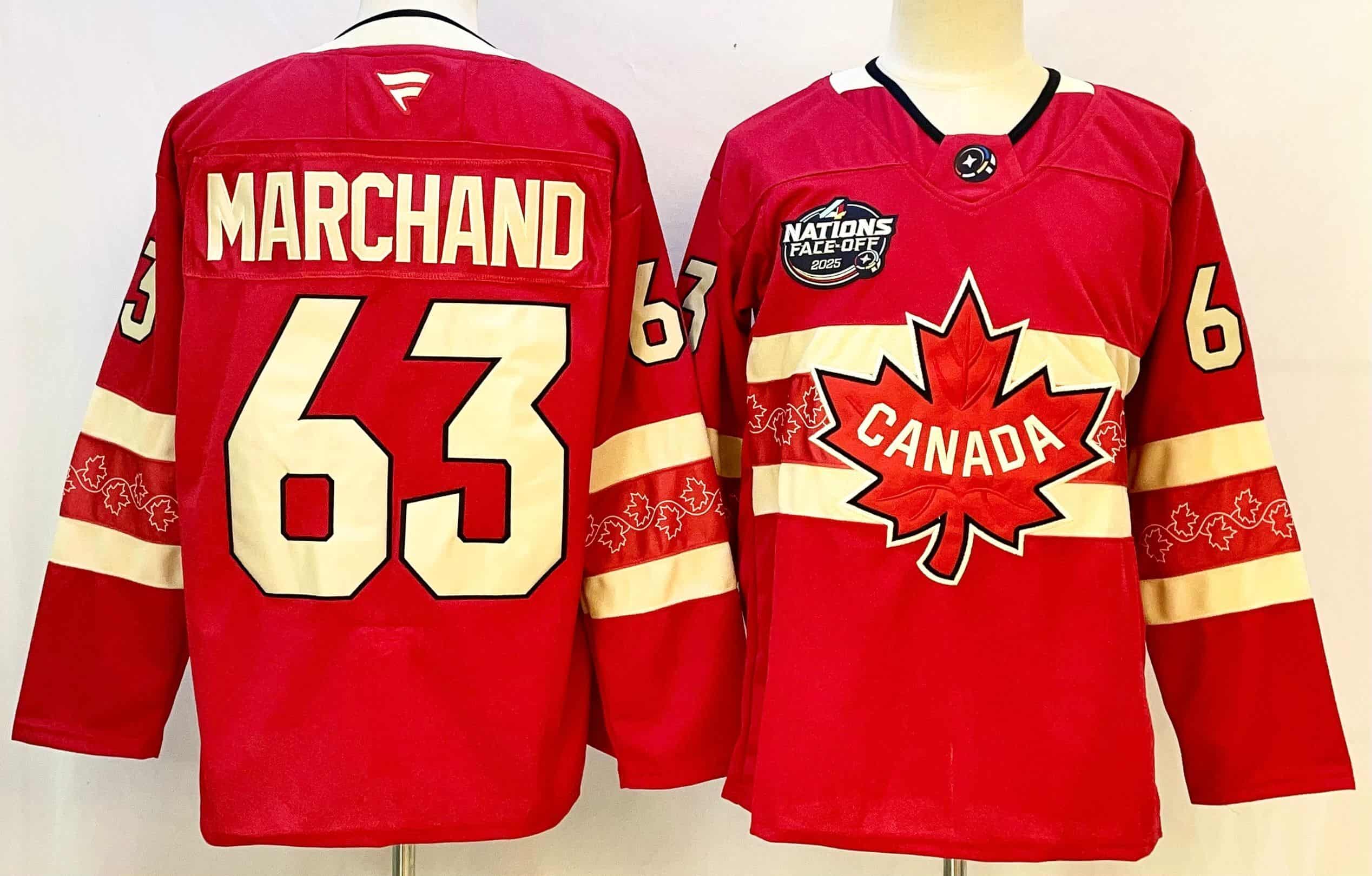 Hockey  Canada   Hockey Jersey MARCHAND 63