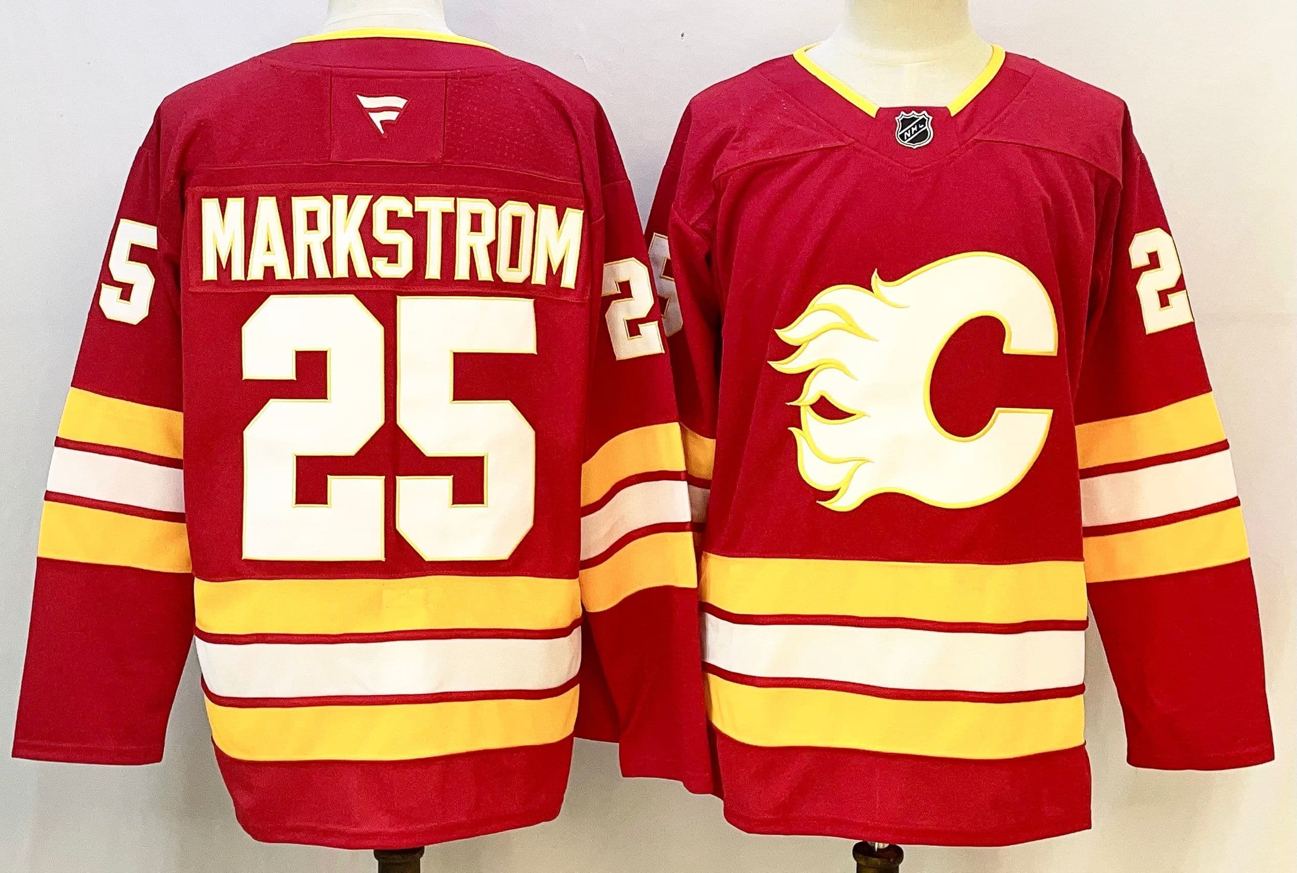 Hockey Jacob Markstrom Jersey Jacob Markstrom Calgary Flames NHL Fanatics Breakaway Home Jersey