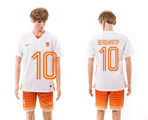 Holland #10 Bergkamp Away Soccer Country Jersey