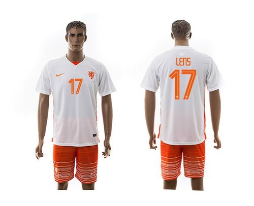 Holland #17 Lens Away Soccer Country Jersey