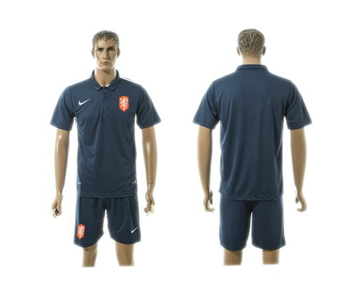 Holland Blank Blue Training Soccer Country Jersey