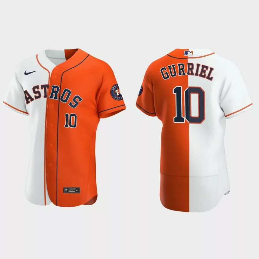 Houston Astros #10 Yuli Gurriel Authentic Jersey – Orange
