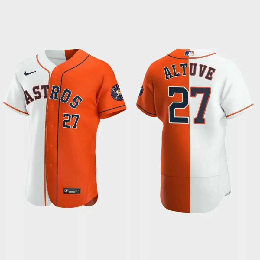 Houston Astros #27 Jose Altuve Authentic Jersey – Orange