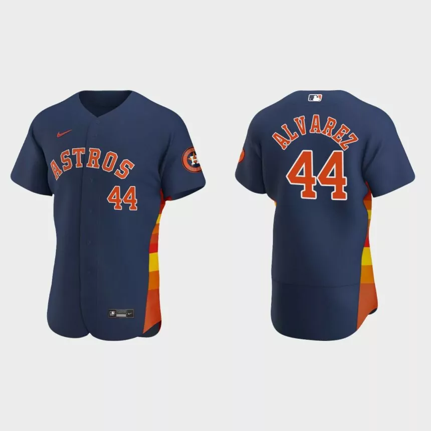 Houston Astros #44 Yordan Alvarez 2020 Alternate Authentic Jersey – Navy