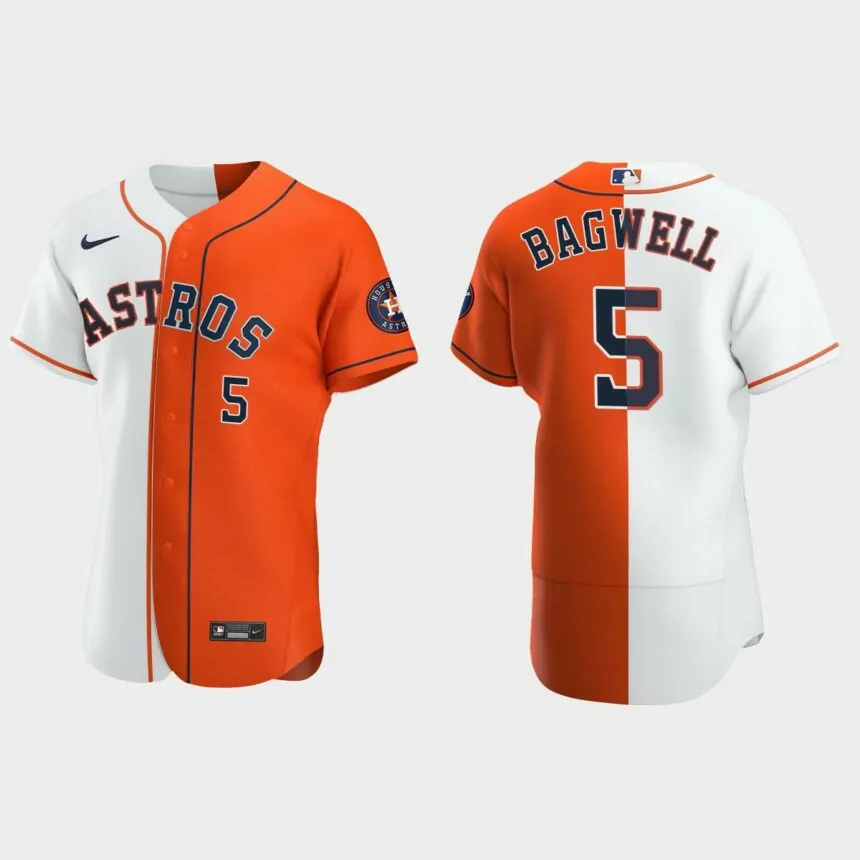 Houston Astros #5 Jeff Bagwell Authentic Jersey – Orange