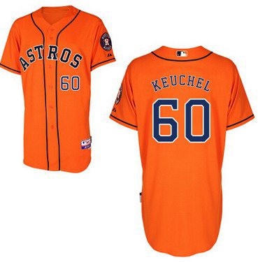 Houston Astros #60 Dallas Keuchel Orange Jersey的副本