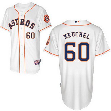 Houston Astros #60 Dallas Keuchel White Jersey的副本