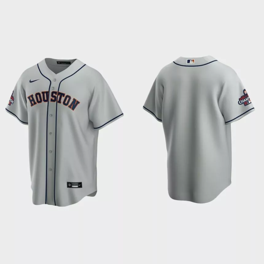 Houston Astros 2022 World Series Champions Gray Replica Jersey