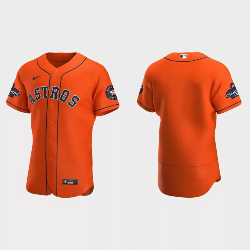 Houston Astros 2022 World Series Champions Orange Authentic Jersey