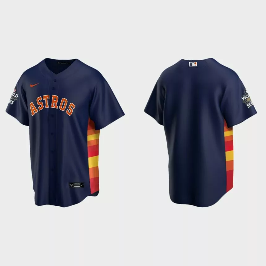Houston Astros 2022 World Series Navy Replica Jersey
