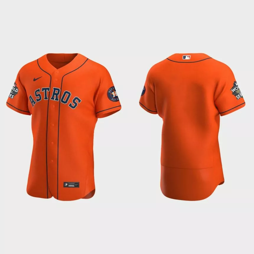 Houston Astros 2022 World Series Orange Authentic Jersey