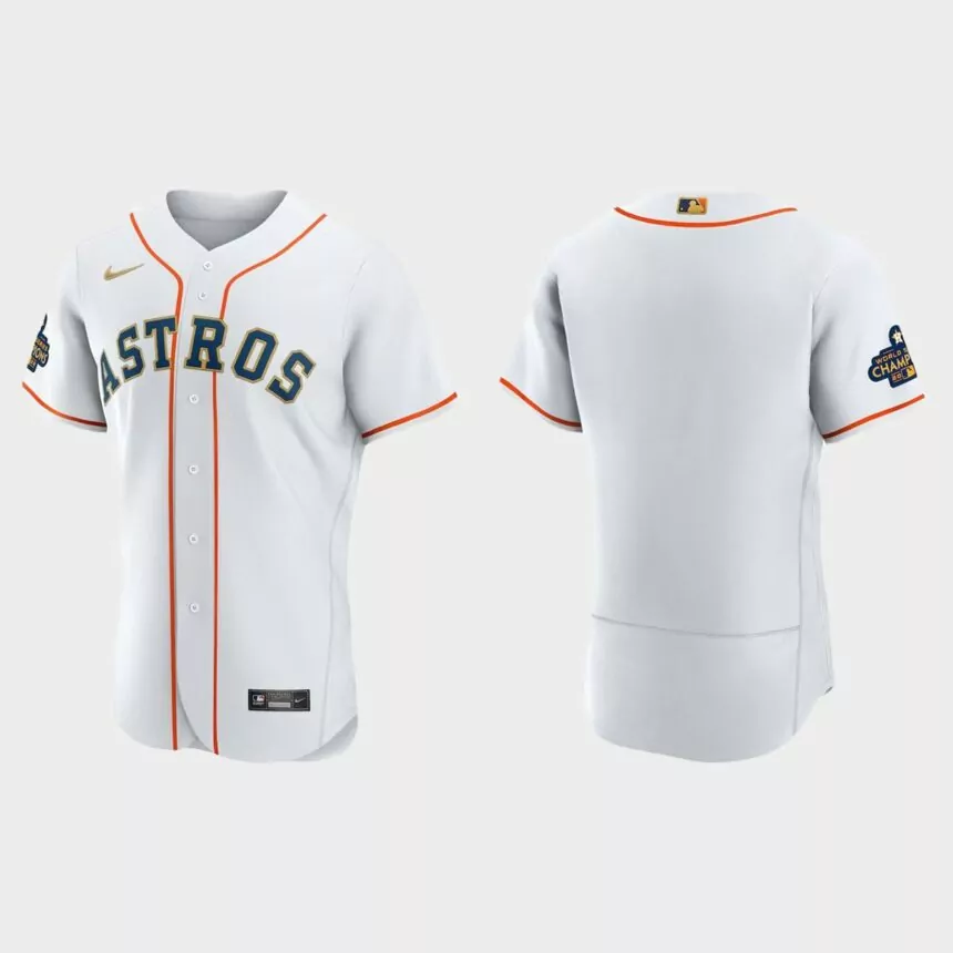 Houston Astros 2023 Gold Collection Authentic Jersey – White