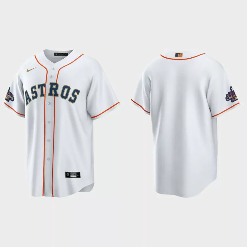 Houston Astros 2023 Gold Collection Replica Jersey – White