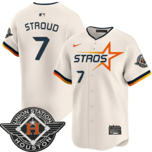 Houston Astros 2025 City Connect Vapor Premier Limited Jersey - All Stitched Cream CJ Stroud - 7