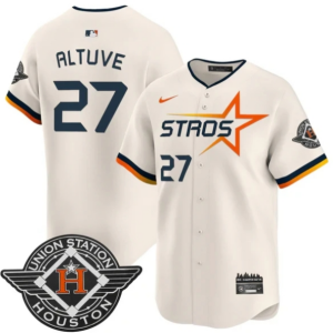 Houston Astros 2025 City Connect Vapor Premier Limited Jersey - All Stitched Cream José Altuve - 27