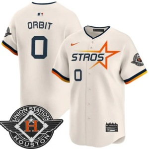 Houston Astros 2025 City Connect Vapor Premier Limited Jersey - All Stitched Cream Orbit - 0