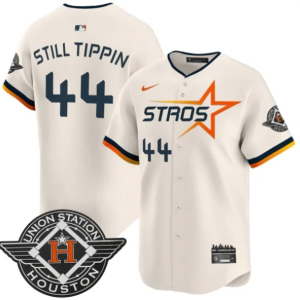 Houston Astros 2025 City Connect Vapor Premier Limited Jersey - All Stitched Cream Still Tippin - 44