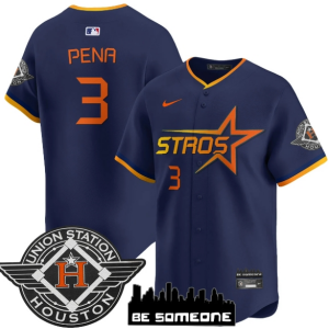 Houston Astros 2025 City Connect Vapor Premier Limited Jersey - All Stitched Navy Jeremy Pena - 3