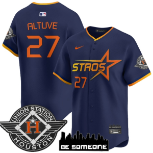 Houston Astros 2025 City Connect Vapor Premier Limited Jersey - All Stitched Navy José Altuve - 27