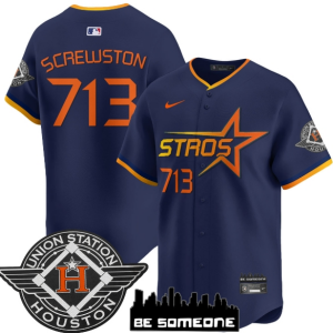 Houston Astros 2025 City Connect Vapor Premier Limited Jersey - All Stitched Navy Screwston 713