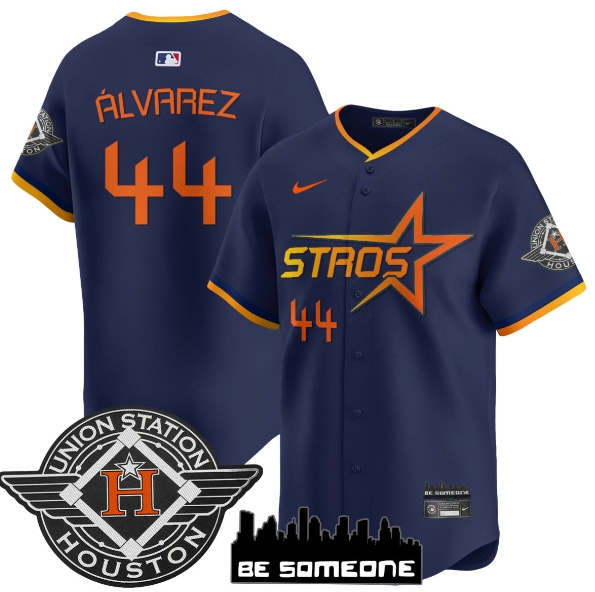 Houston Astros 2025 City Connect Vapor Premier Limited Jersey - All Stitched Navy Yordan álvarez - 44